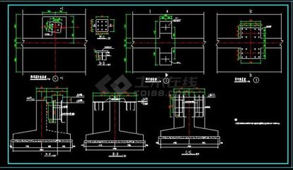 某铁路货运龙门吊基础施工图cad